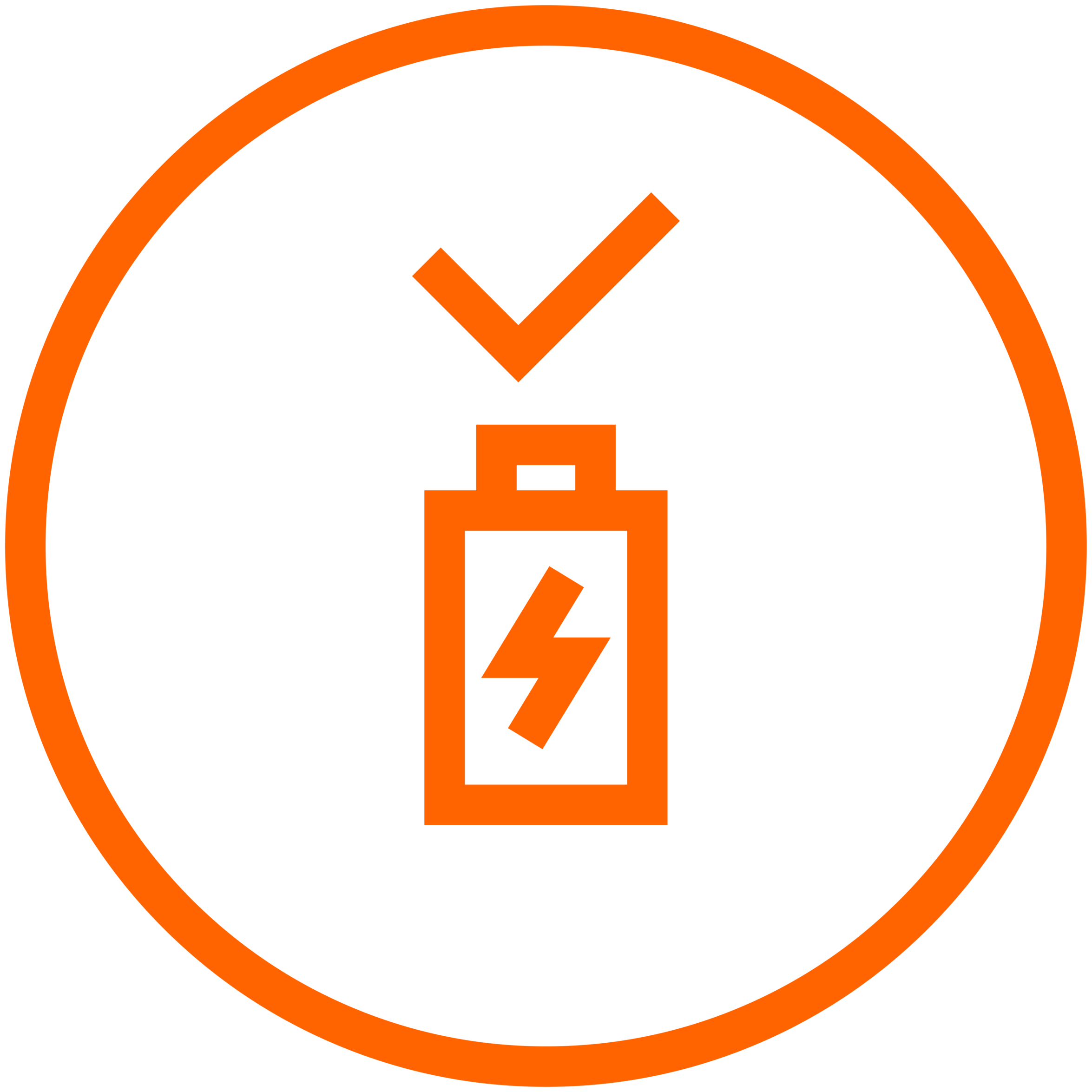 icon of charged batter. kempower supports charging power